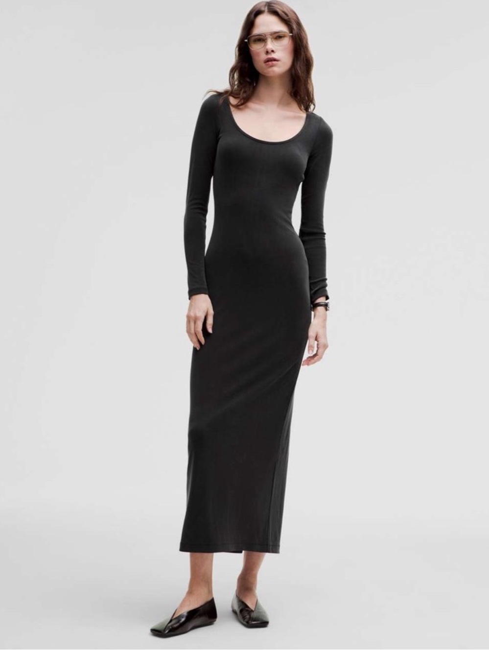 NWT Lululemon Drapey Softstreme Long-
Sleeve Maxi Dress
